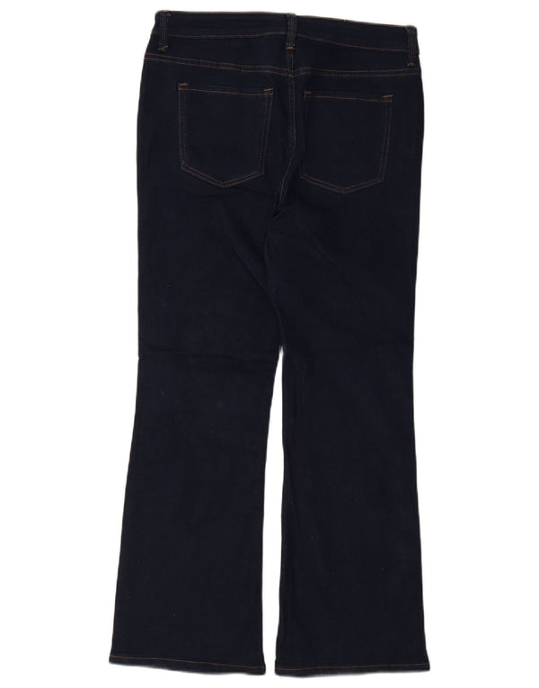 Marks & Spencer Womens The Eva Bootcut Jeans UK 14 Large W32 L28 Navy Blue
