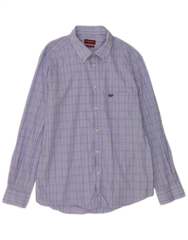 Ανδρικό πουκάμισο Carrera Regular Fit XL Blue Check