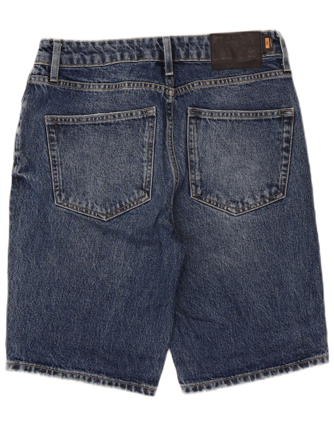 Γυναικείο τζιν σορτς SUPERDRY W28 Βαμβακερό μεσαίο μπλε