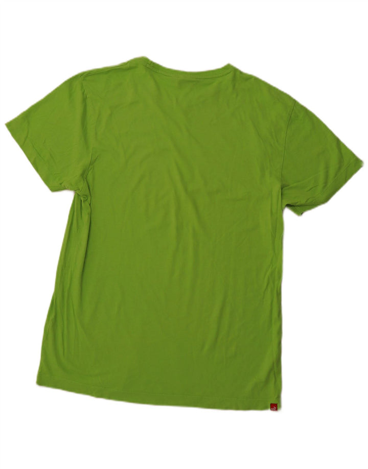Ανδρικό γραφικό μπλουζάκι Puma Top Large Green Sports