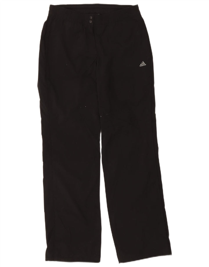Γυναικεία αθλητική φόρμα Adidas Climalite Παντελόνι UK 10 Small Black Polyester