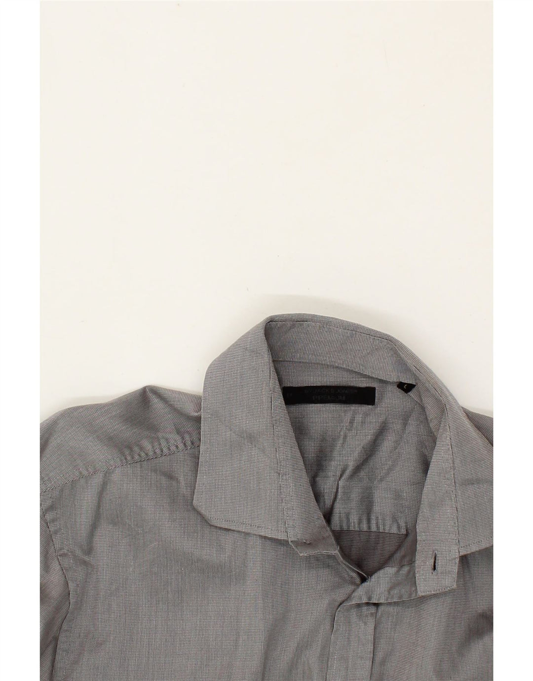 JACK & JONES Mens Shirt Large Grey Vintage Jack & Jones and Second-Hand Jack & Jones from Messina Hembry 