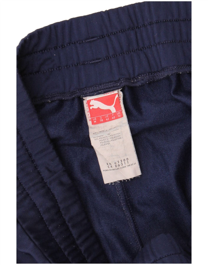 Γυναικεία αθλητική φόρμα PUMA Παντελόνι Joggers UK 12 Medium Navy Blue Polyester