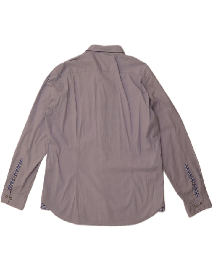 Ανδρικό πουκάμισο Hugo Boss 2XL Μπλε βαμβακερό