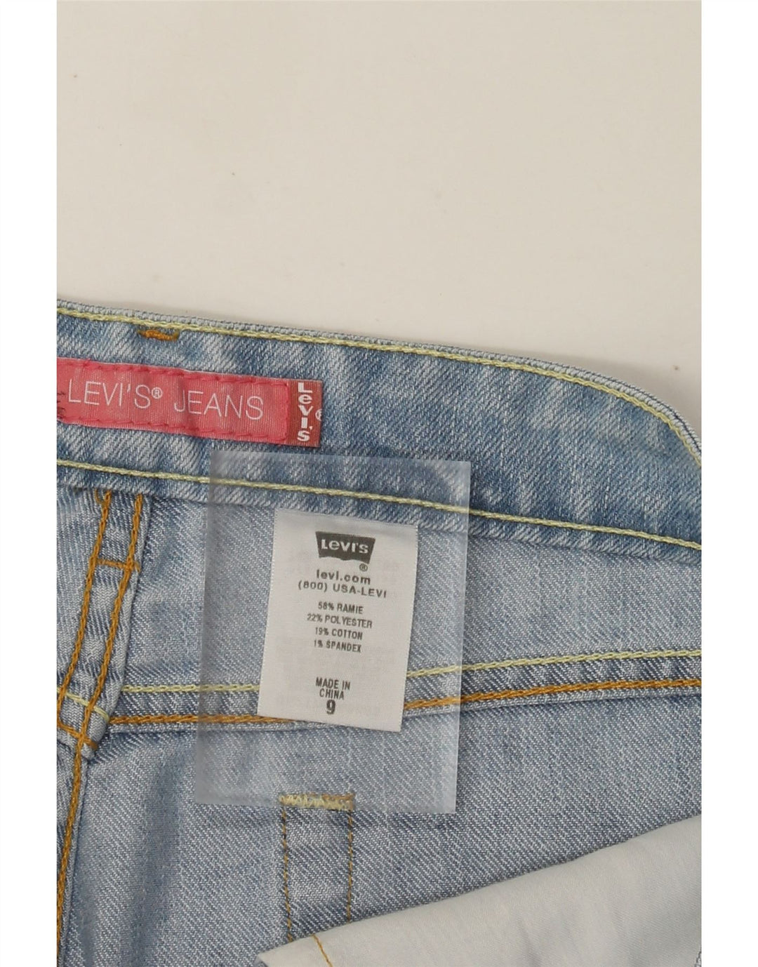 Γυναικείο τζιν βερμούδα Levi's US 9 Medium W32 Blue Ramie