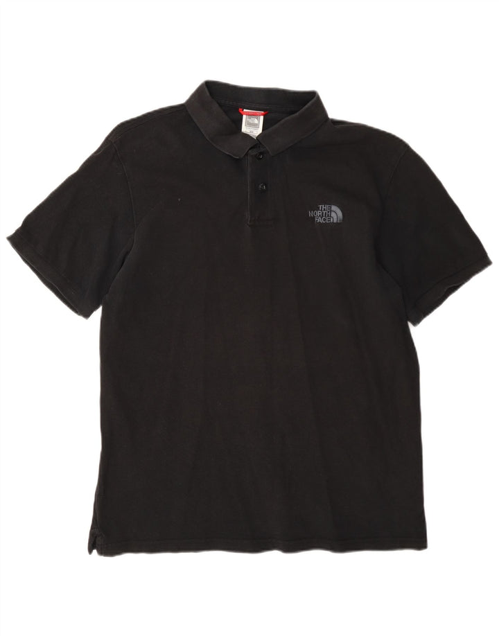 Ανδρικό πουκάμισο πόλο North Face, μεσαίο μαύρο βαμβακερό