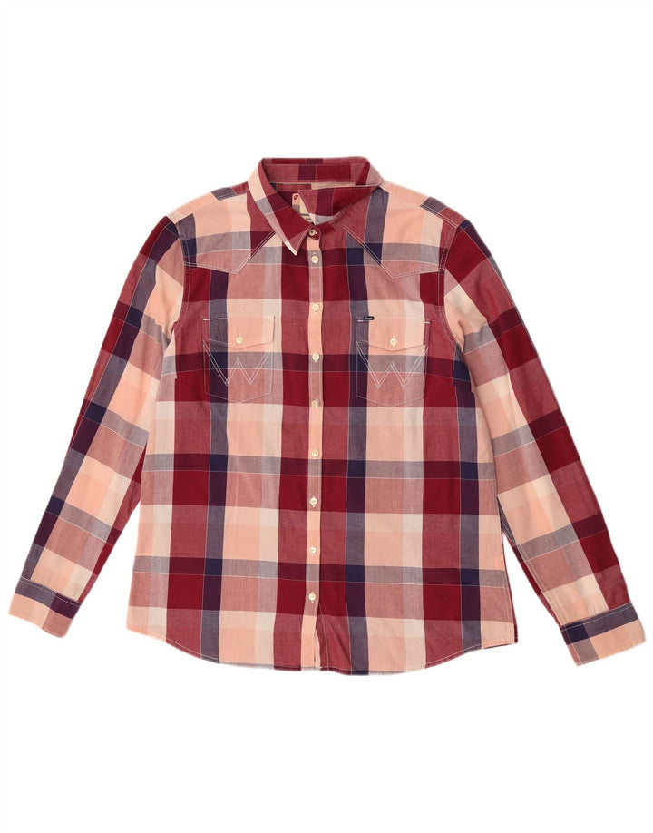 Wrangler γυναικείο πουκάμισο με κανονική εφαρμογή UK 18 XL πολύχρωμο βαμβακερό