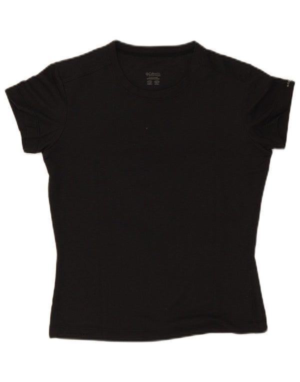 Columbia Γυναικείο T-Shirt Top UK 12 Medium Black Polyester