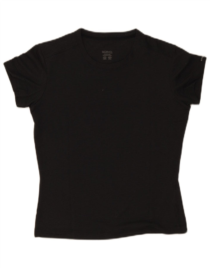 Columbia Γυναικείο T-Shirt Top UK 12 Medium Black Polyester