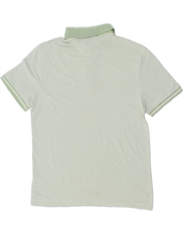 JULES Mens Slim Polo Shirt Large Green Vintage Jules and Second-Hand Jules from Messina Hembry 