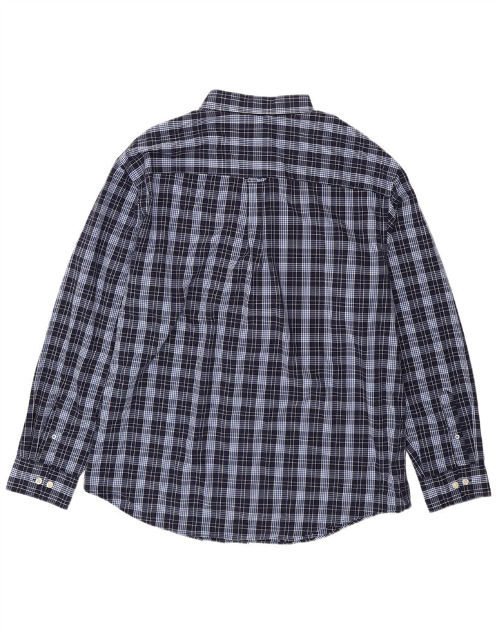 Ανδρικό πουκάμισο Izod 2XL Navy Blue Check Cotton