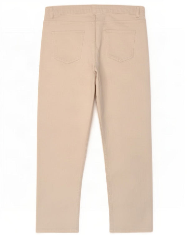 Marks & Spencer Womens Relaxed Crop Slim Jeans UK 12 Medium W30 L25 White