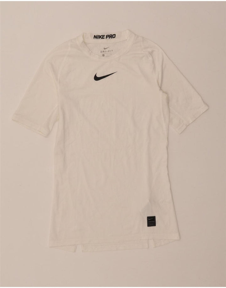Ανδρικό T-Shirt Nike με γραφικό Dri Fit, μικρό λευκό πολυεστέρα