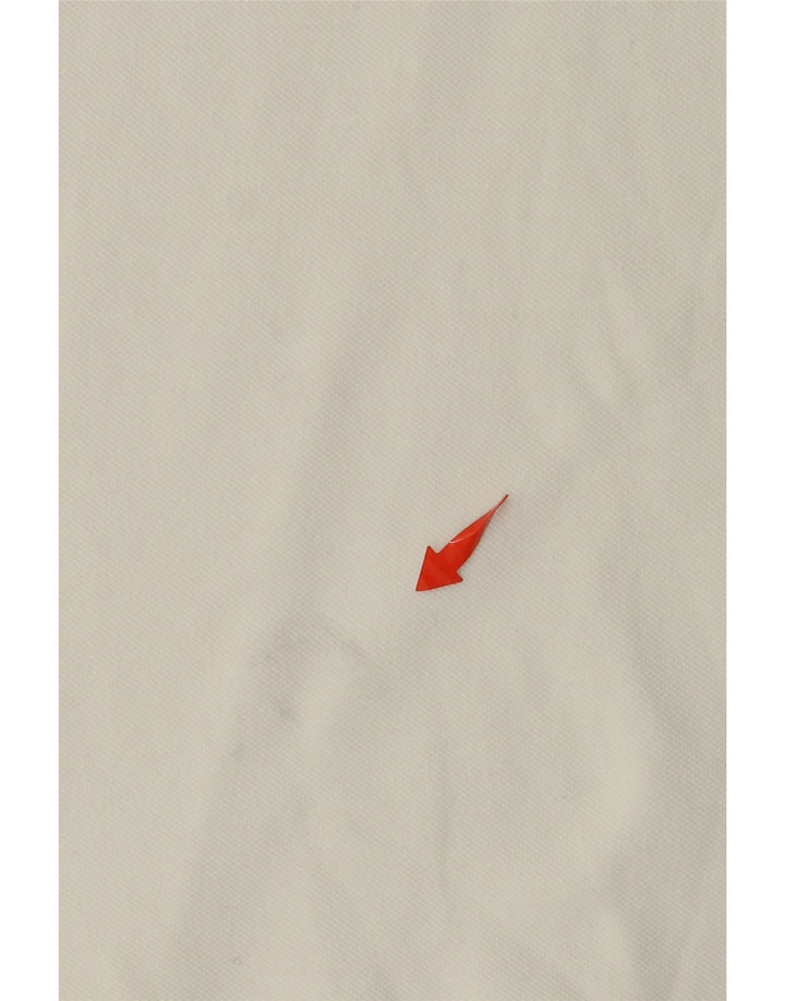 Ανδρικό πουκάμισο πόλο ADIDAS, μεσαίο λευκό βαμβακερό