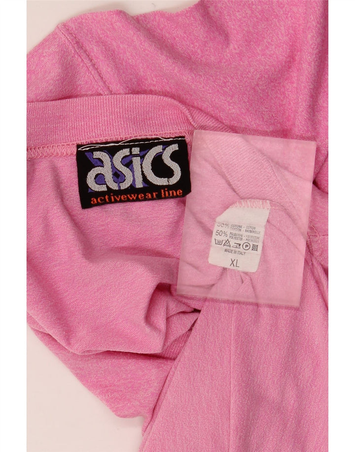 Ανδρικό γραφικό μπλουζάκι Asics Top XL Ροζ Βαμβακερό