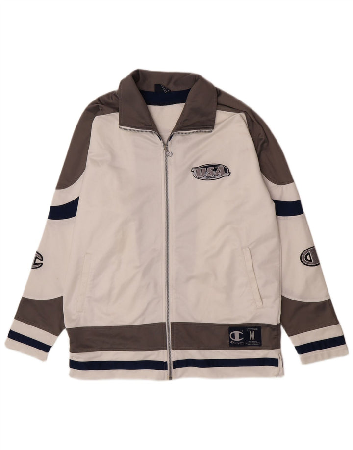 Ανδρική φόρμα Champion USA Graphic Top Jacket Medium White Colourblock