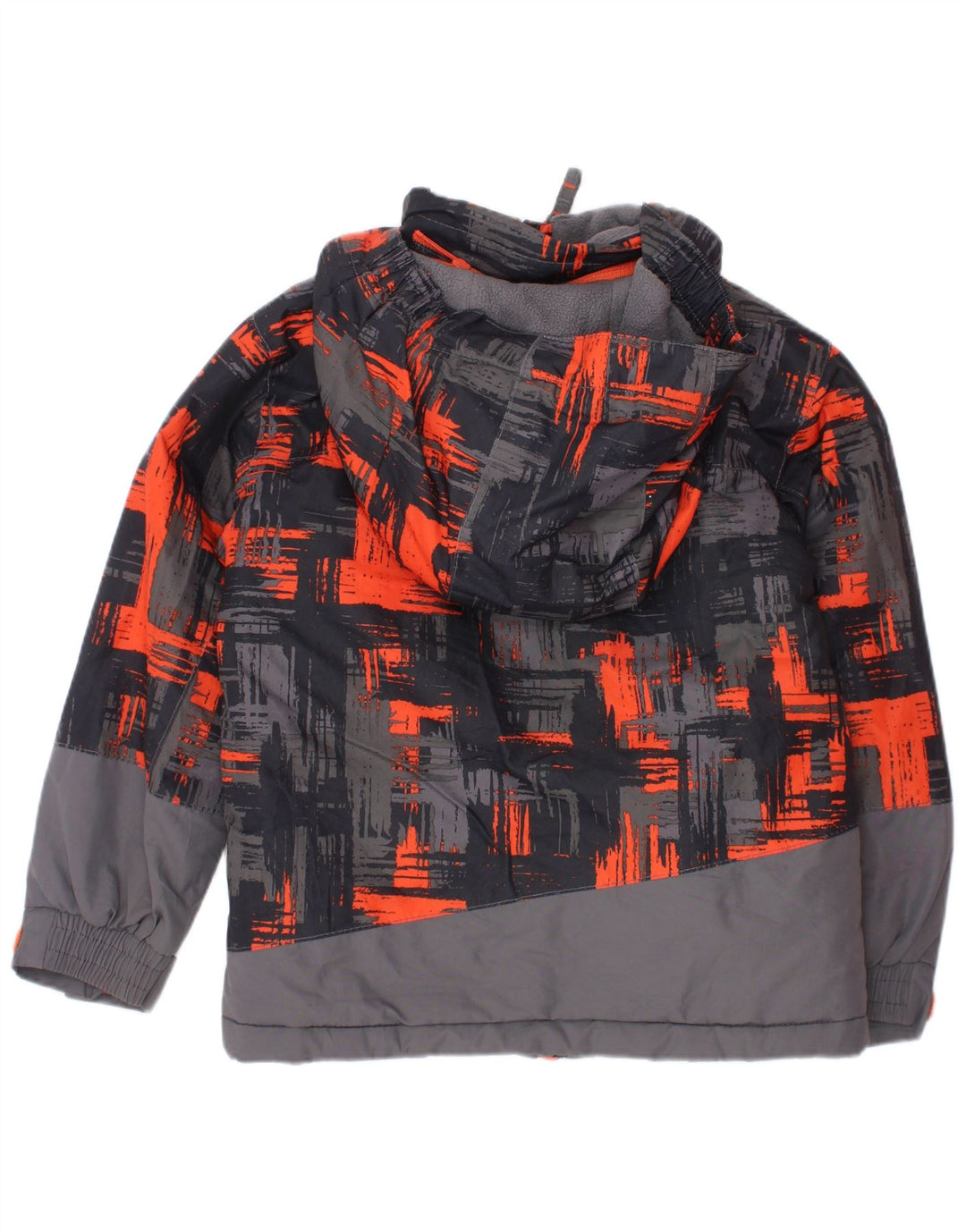 Mountain Warehouse Boys Hooded Windbreaker Jacket 3-4 Years Grey Check