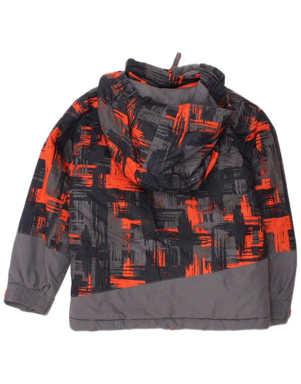 Mountain Warehouse Boys Hooded Windbreaker Jacket 3-4 Years Grey Check