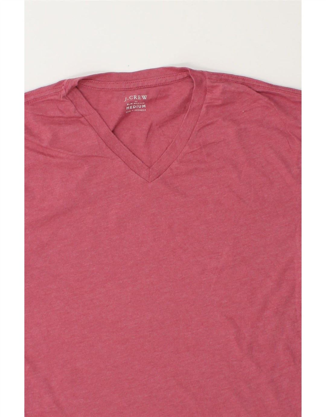J. CREW Mens T-Shirt Top Medium Pink Cotton Vintage J. Crew and Second-Hand J. Crew from Messina Hembry 