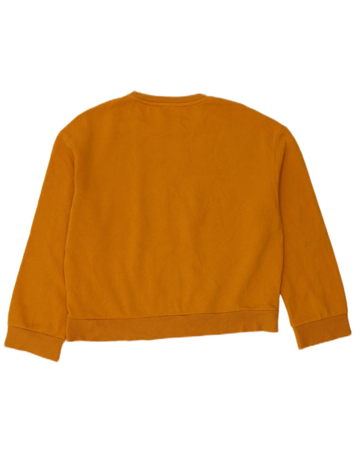 Zara Γυναικείο Φούτερ μεγάλου μεγέθους Jumper UK 10 Μικρό πορτοκαλί βαμβακερό