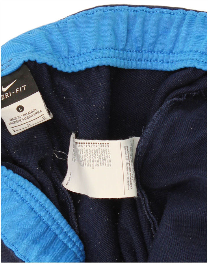 Ανδρικό παντελόνι αθλητικής φόρμας NIKE Dri Fit Μεγάλο μπλε ναυτικό πολυεστέρα