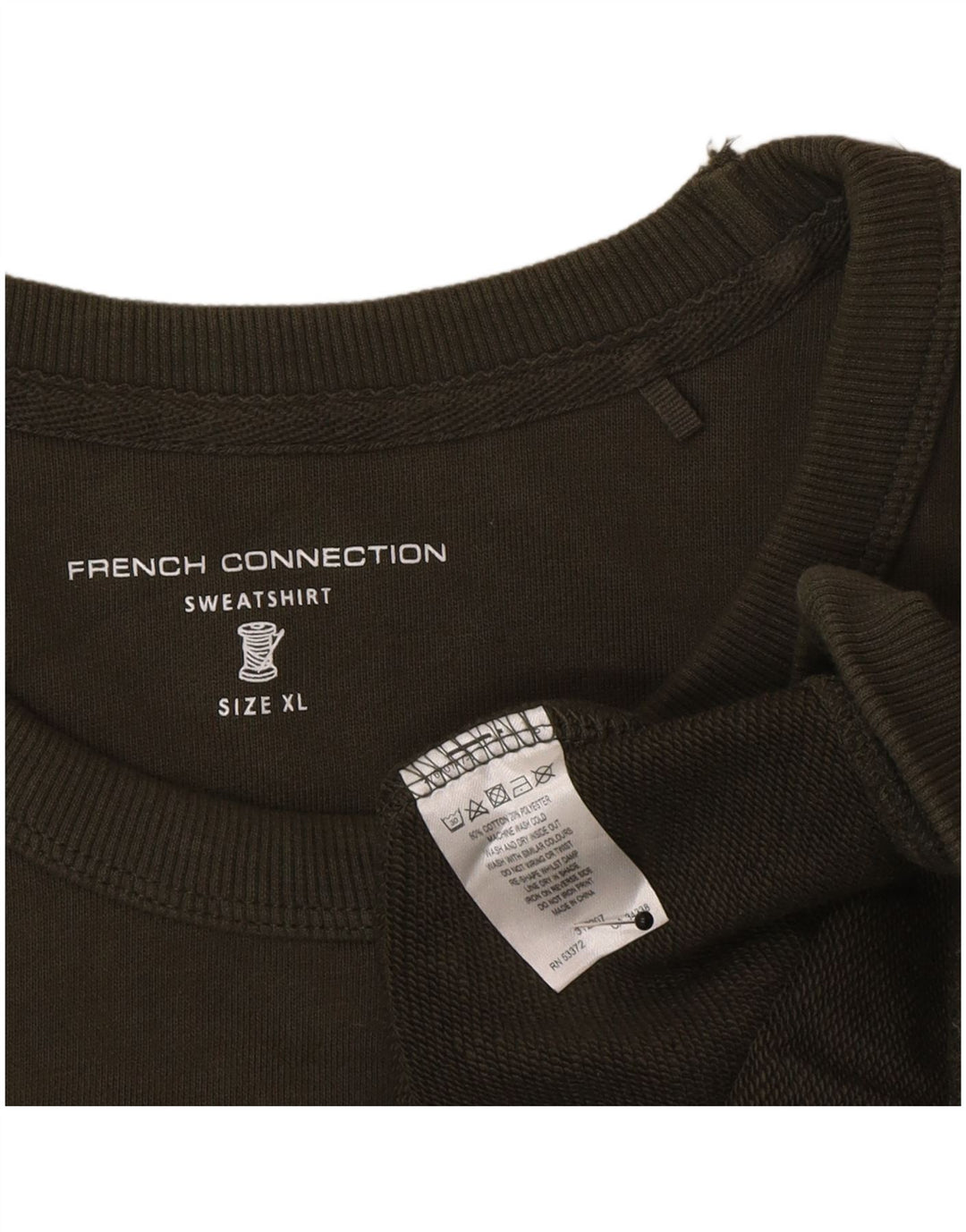 Ανδρικό φούτερ French Connection Jumper XL Χακί Βαμβακερό