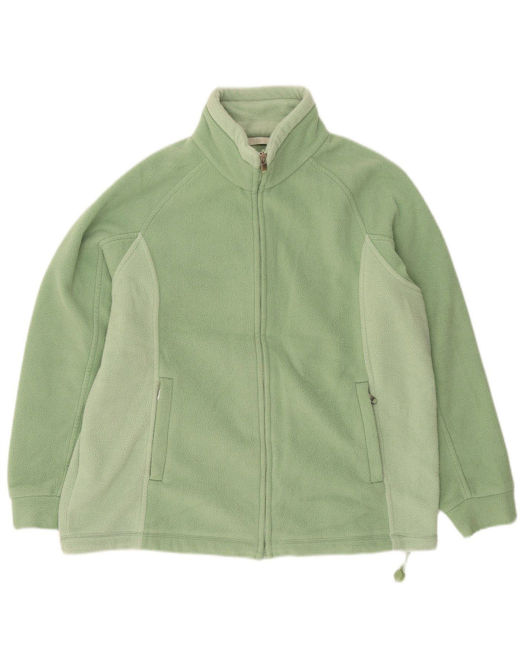 Marks & Spencer Γυναικείο Fleece Jacket UK 14 Large Green Colourblock