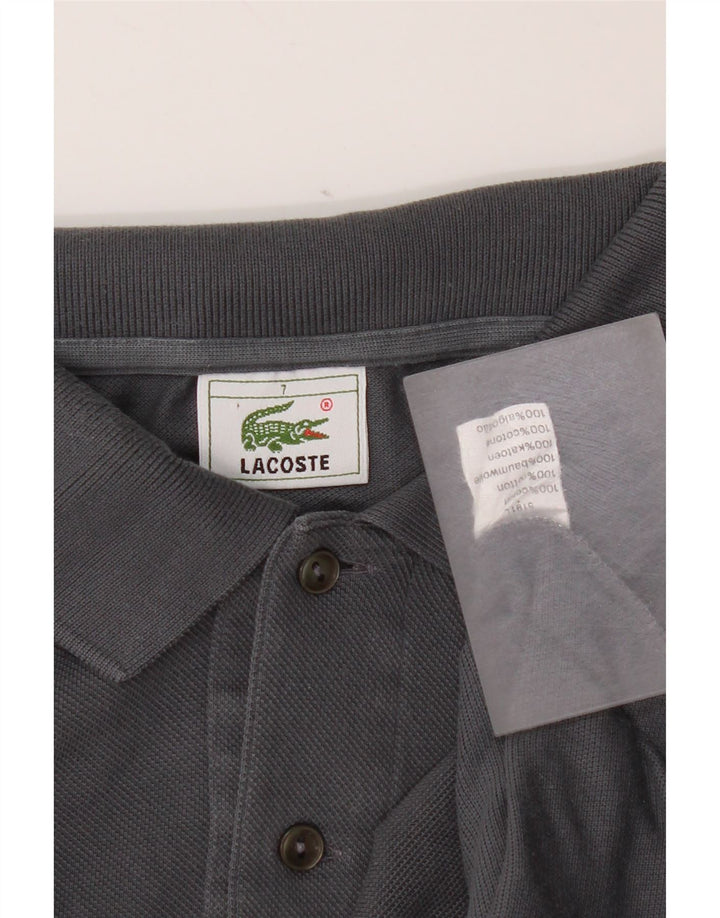 Ανδρικό πουκάμισο πόλο Lacoste 7 2XL Γκρι βαμβακερό