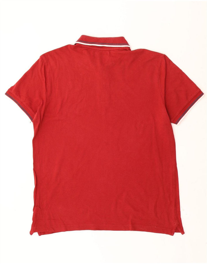 Ανδρικό πουκάμισο πόλο Diadora XL κόκκινο βαμβακερό