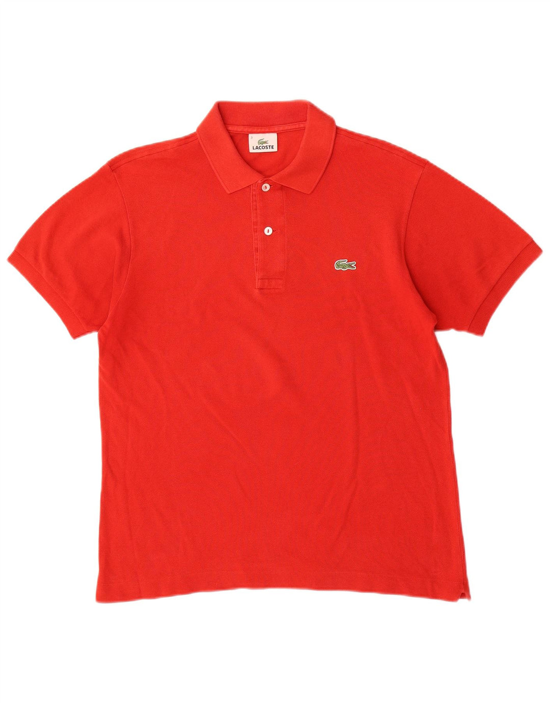 Ανδρικό πουκάμισο πόλο Lacoste, μέγεθος 3, μικρό κόκκινο βαμβακερό