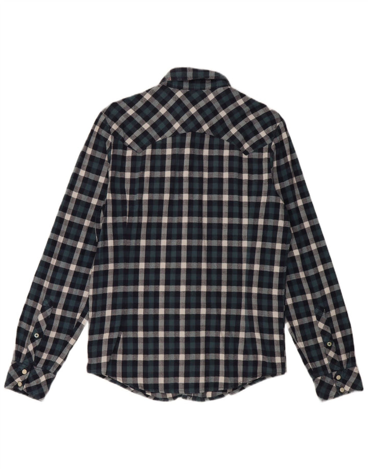 Ανδρικό πουκάμισο Lee Slim Fit Small Blue Check Cotton