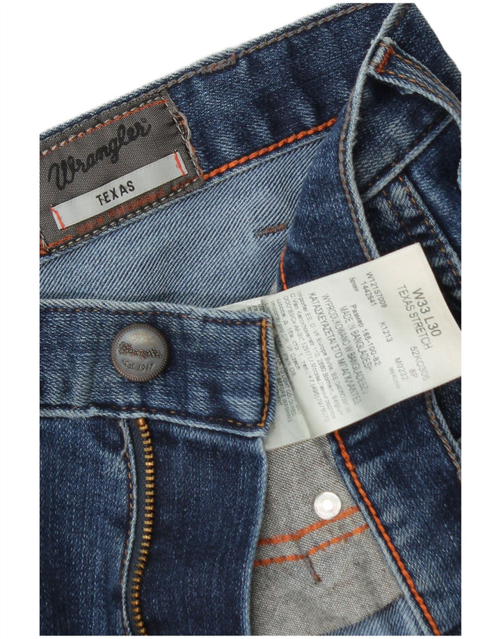 Wrangler Γυναικείο Texas Straight Jeans W33 L30 Blue Cotton