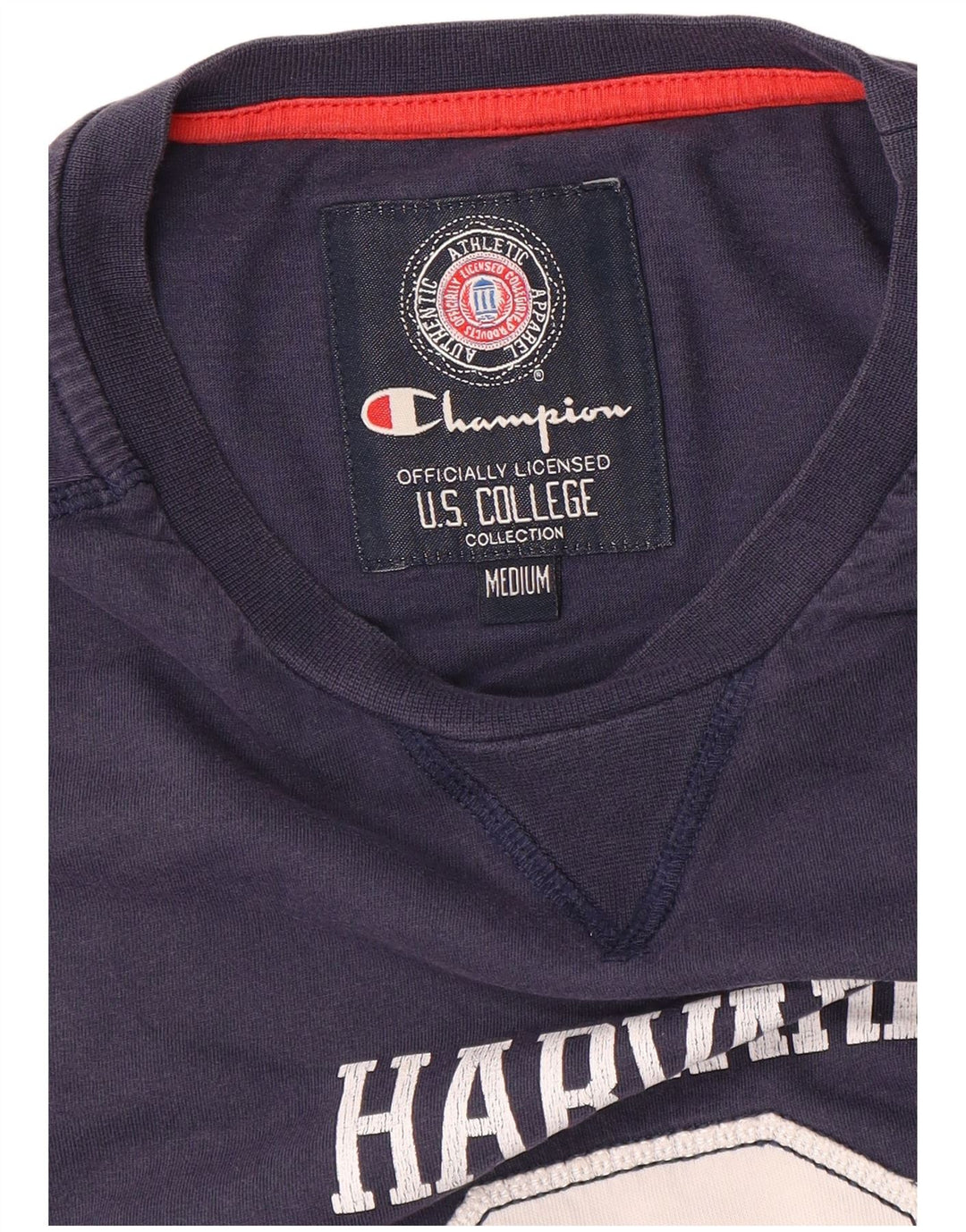 Ανδρικό μπλουζάκι Champion Harvard Graphic Top Medium Navy Blue