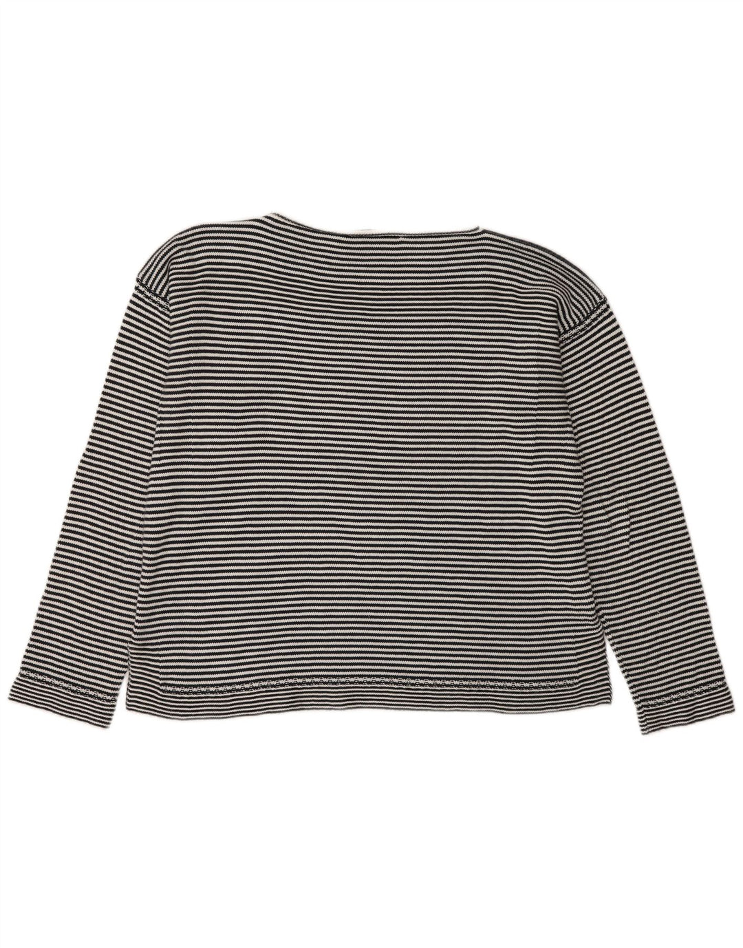 Max Mara Γυναικείο Σαββατοκύριακο μακρυμάνικο UK 16 Large Black Pinstripe