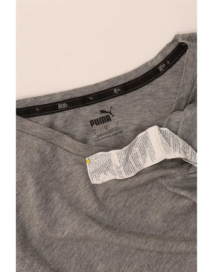 Ανδρικό T-Shirt Puma Τοπ Μικρό Γκρι Βαμβακερό