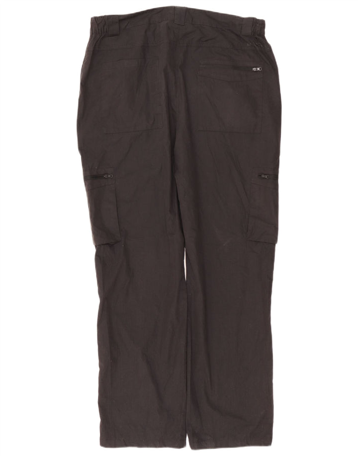 Mountain Warehouse Γυναικείο ίσιο παντελόνι Cargo W36 L30 Μαύρο Πολυεστέρας