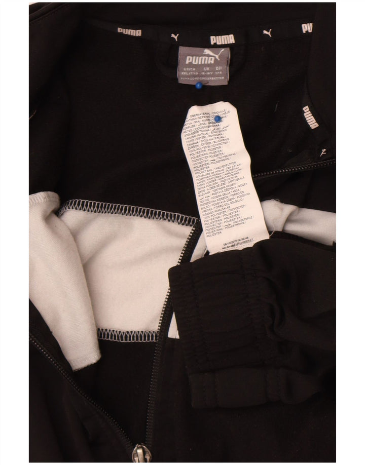 Μπουφάν Puma Boys αθλητική φόρμα 15-16 ετών Μαύρο Colourblock Polyester