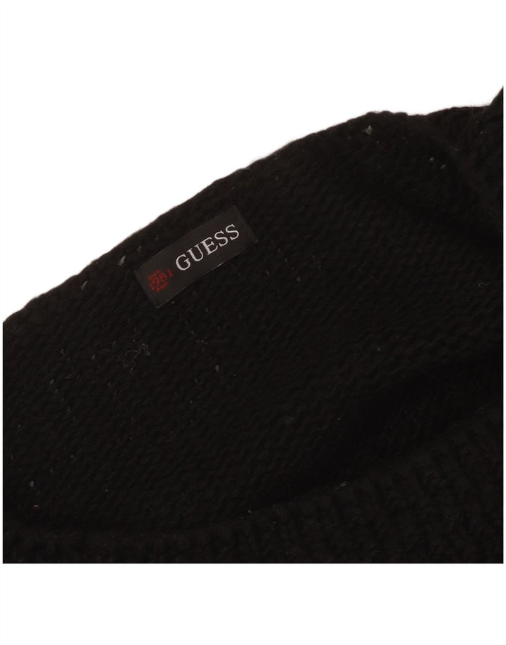 Guess Γυναικείο πουλόβερ με λαιμόκοψη UK 12 Medium Black