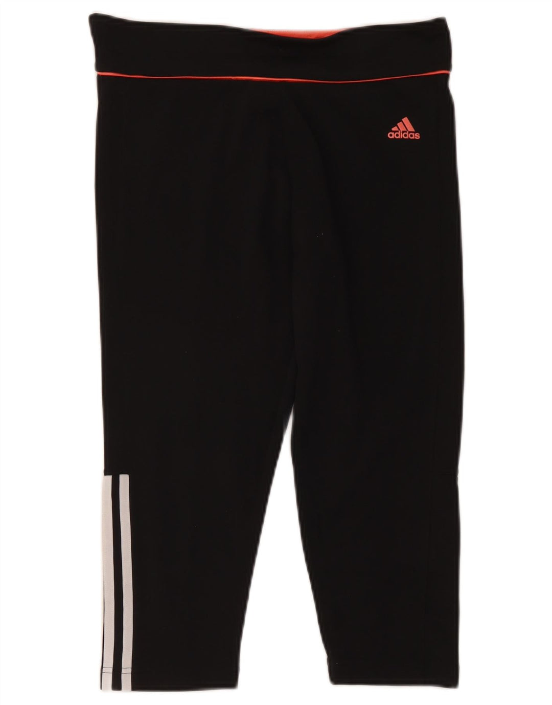 Adidas Γυναικεία κολάν Capri Climalite UK 12/14 Μεσαίο μαύρο πολυεστέρα