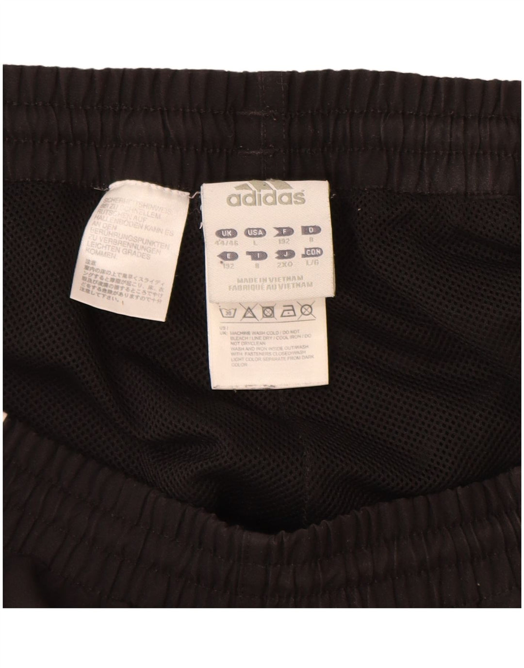 Ανδρική φόρμα ADIDAS Παντελόνι Joggers UK 44/46 Large Black Colourblock