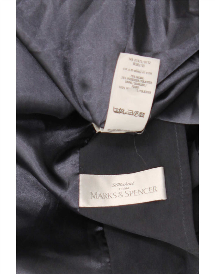 Marks & Spencer Γυναικεία καμπαρντίνα υπερμεγέθη UK 10 Small Navy Blue Modal