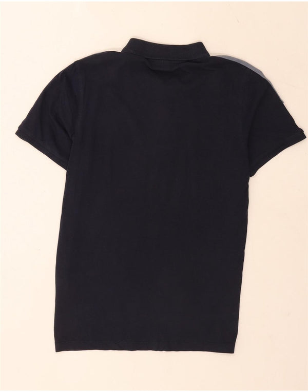 Ανδρικό μπλουζάκι πόλο Jack & Jones Μικρό μπλε Navy Colourblock Βαμβακερό