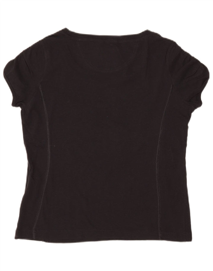 CHAMPION Γυναικεία Heritage Classics Graphic T-shirt Top UK 12 Medium Black