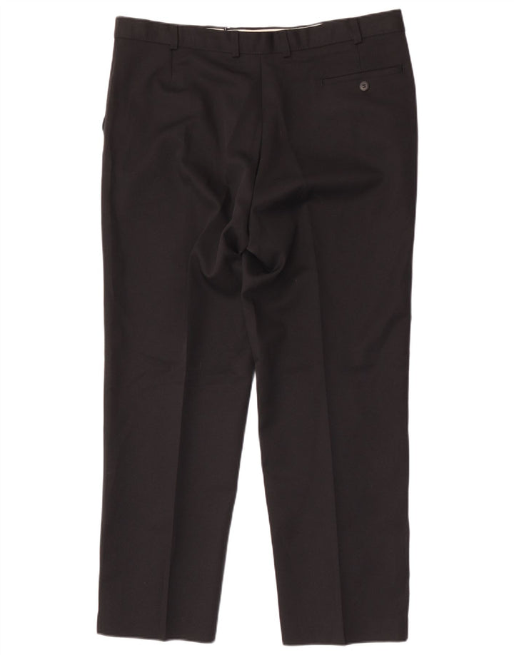 Marks & Spencer Ανδρικό ίσιο παντελόνι Chino W38 L29 Μαύρο πολυεστέρα