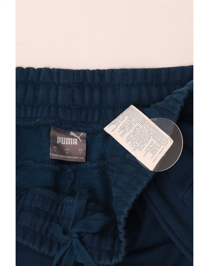 Ανδρική φόρμα Puma Παντελόνι Joggers Μεγάλο Μπλε Βαμβακερό