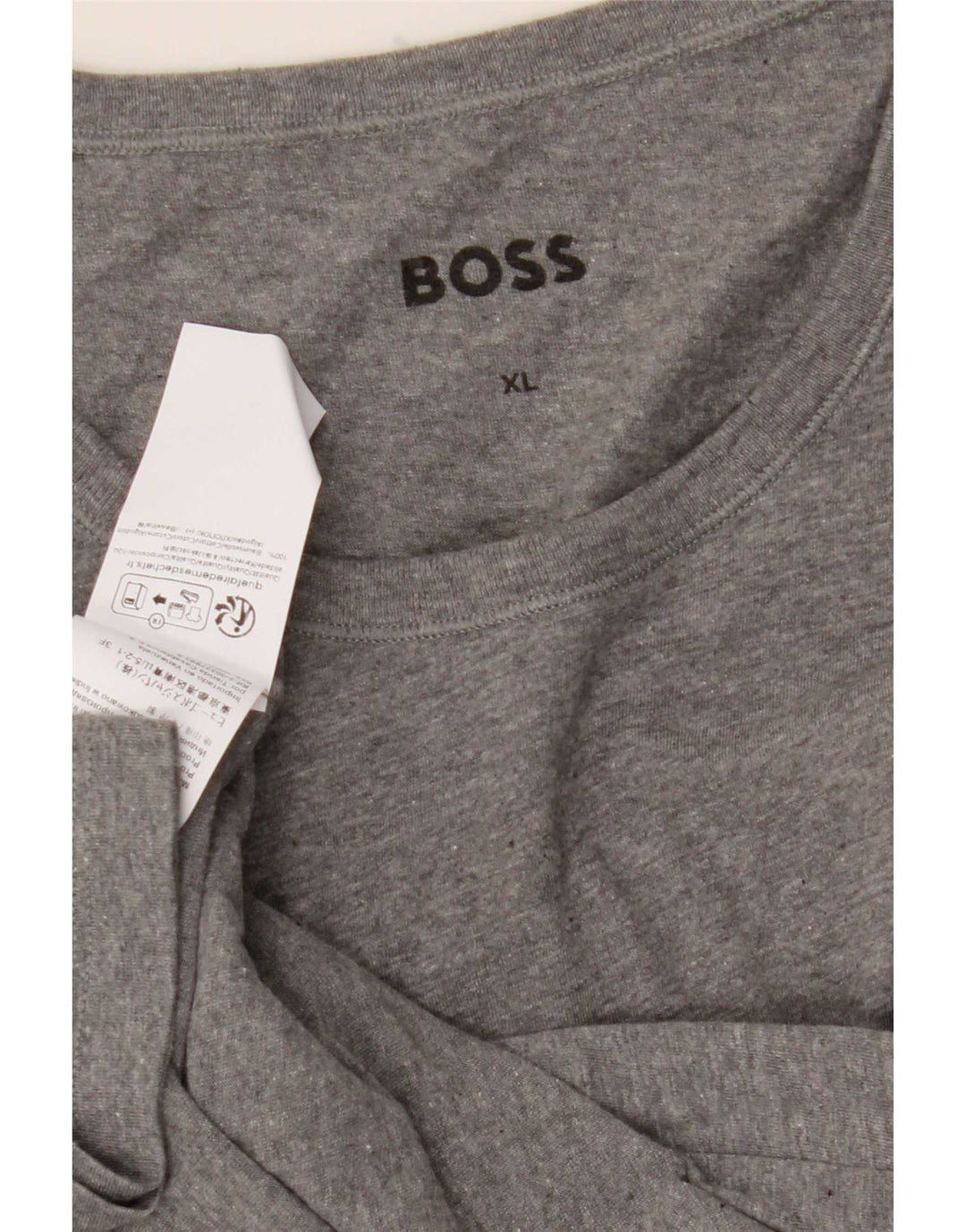 Ανδρικό T-Shirt Hugo Boss Top XL Γκρι βαμβακερό