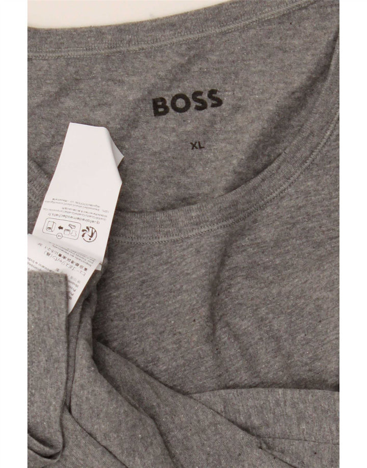 Ανδρικό T-Shirt Hugo Boss Top XL Γκρι βαμβακερό