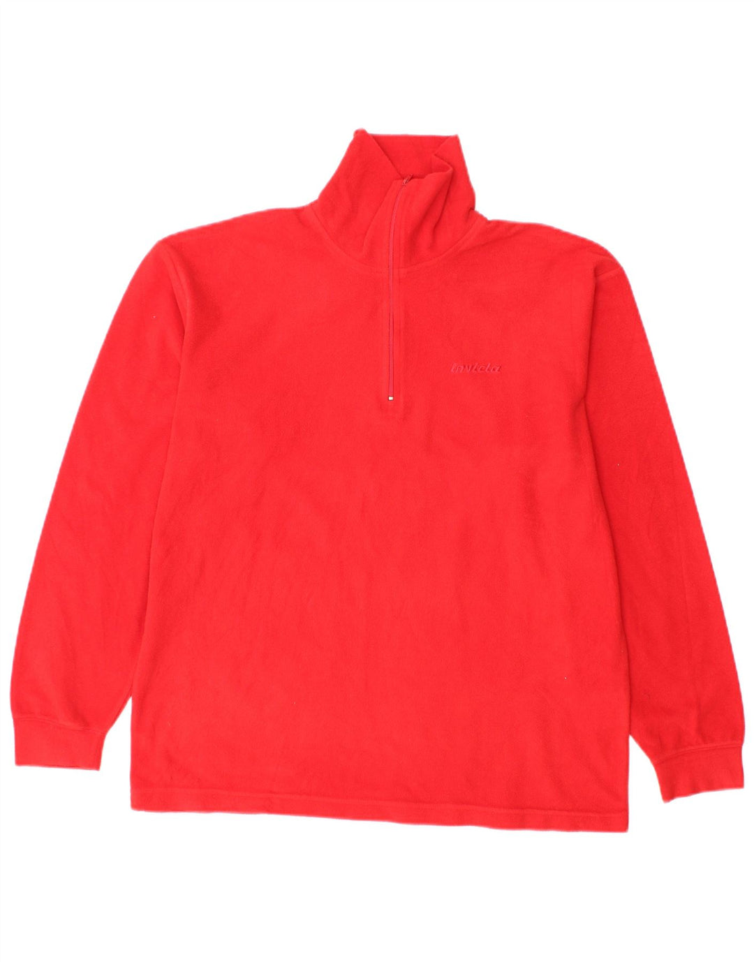 Invicta Ανδρικό φερμουάρ Fleece Jumper Μικρό κόκκινο πολυεστέρα