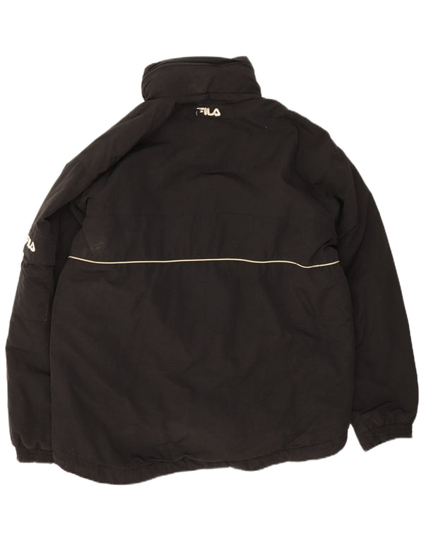 Fila Ανδρικό μπουφάν με κουκούλα UK 40 Large Black Polyamide
