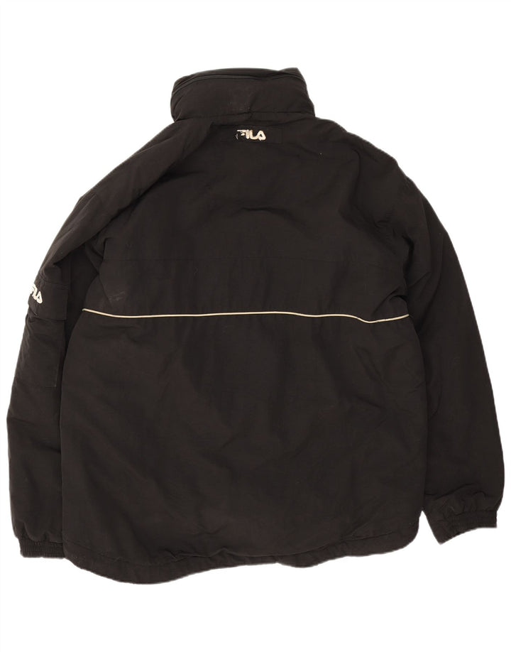 Fila Ανδρικό μπουφάν με κουκούλα UK 40 Large Black Polyamide